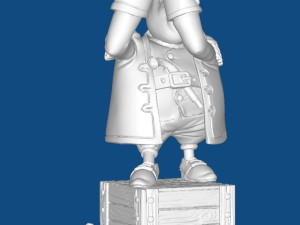 Captain Smiollett Model Cetak 3D