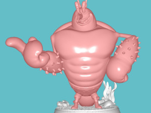 Larry The Lobster 3D Baskı Modeli