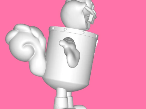 Sandy Cheeks 3D Print Model