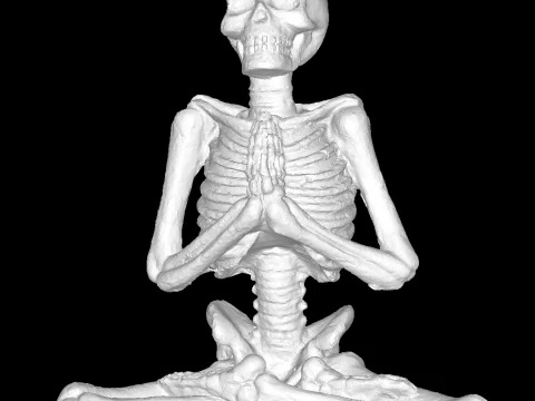 Йога-скелетон 3D Принт Модель