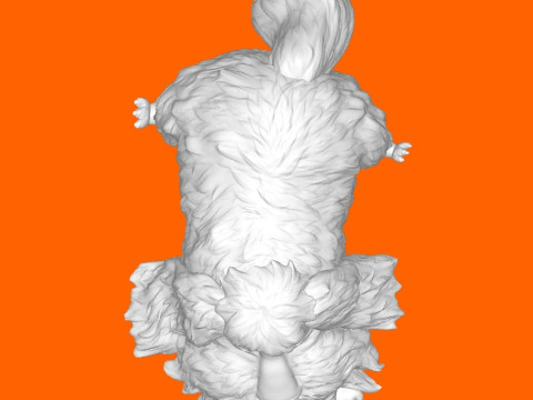 Shaggy dog 3Dプリントモデル