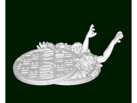 Zombiemanhole 3D Print Model