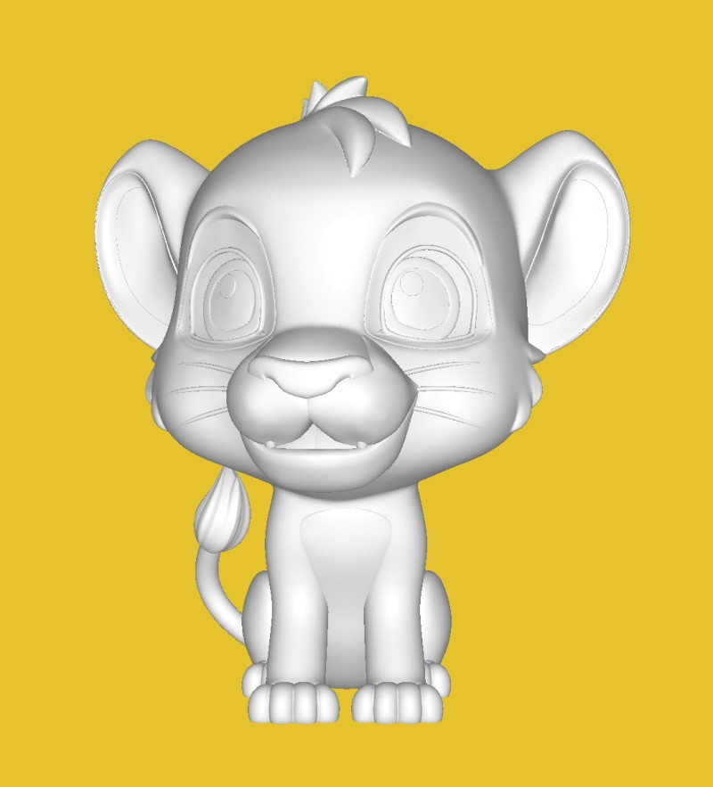 Simba Modèles 3D en vedette .c4d .max .obj .3ds .fbx .stl .blend 