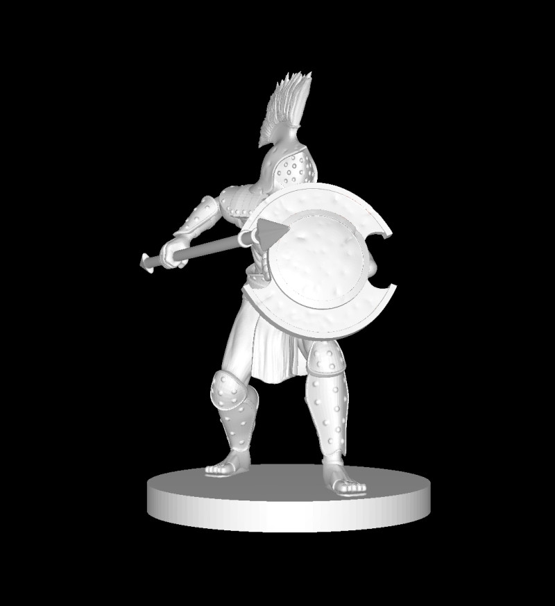 Gladiator 3D Принт Модель .c4d .max .obj .3ds .fbx .stl .blend 