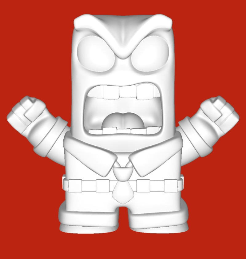 Anger Modelo de Impressão 3D .c4d .max .obj .3ds .fbx .stl .blend 
