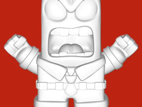 怒り 3Dプリントモデル