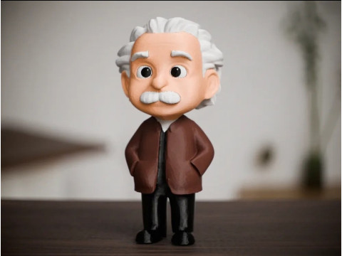 Albert Einstein 3Dプリントモデル