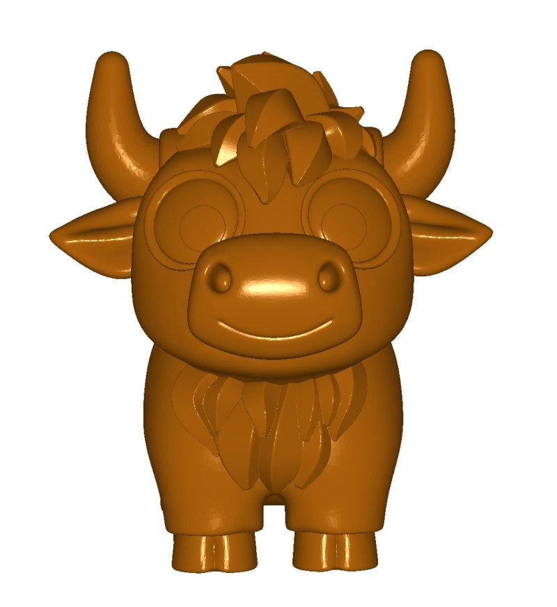 Highlandcow 3D Baskı Modeli .c4d .max .obj .3ds .fbx .stl .blend 