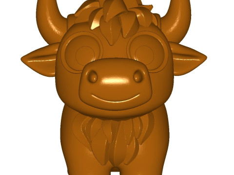 Highlandcow 3D-printmodel
