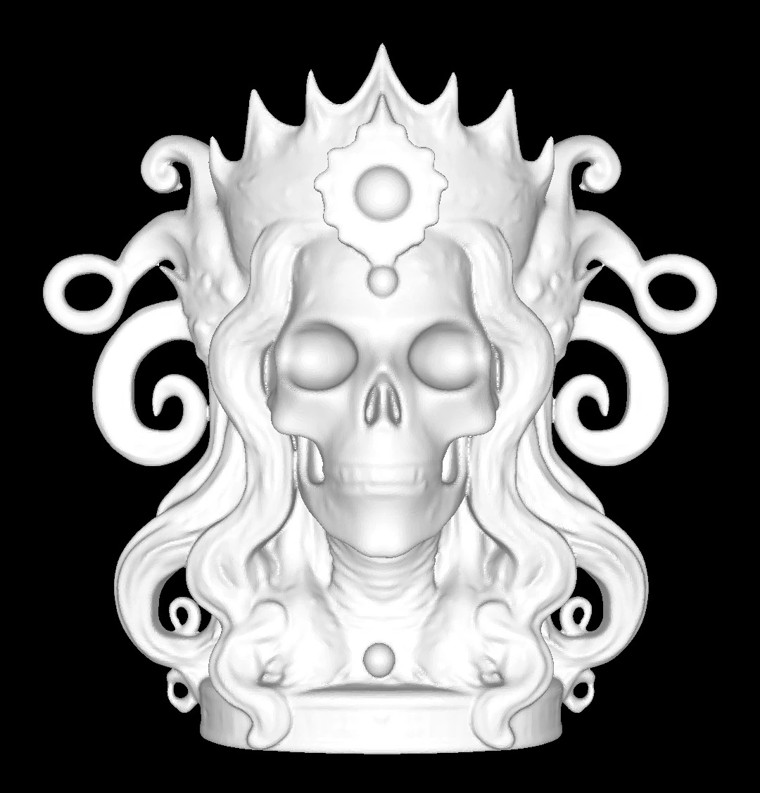 Queen of death 3D Print Model .c4d .max .obj .3ds .fbx .stl .blend