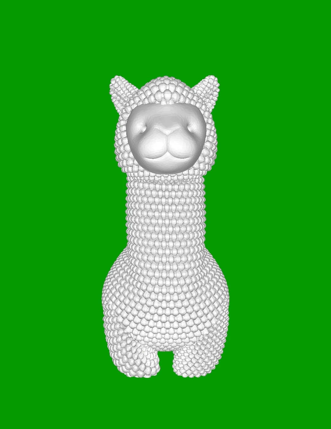 Alpaca 3D Print Model .c4d .max .obj .3ds .fbx .stl .blend 