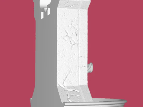 Lion Fountain 3D Print Model