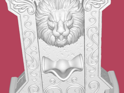Lion Fountain 3Dプリントモデル