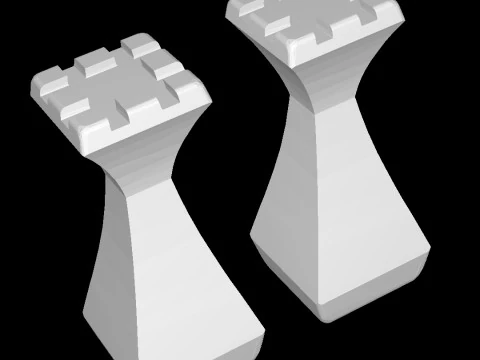 Шаховий набір Forma з коробкою 3D Принт Модель