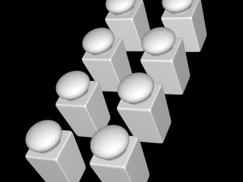Forma Chess Set with Box Model do druku 3D