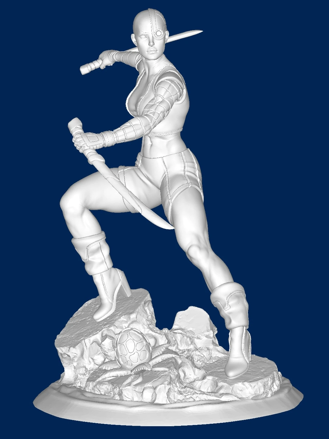 Nebula Guardians of the galaxy 3D Print Model .c4d .max .obj .3ds .fbx .stl .blend 