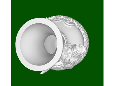 Dragon Wrapped Vase 3D Print Model