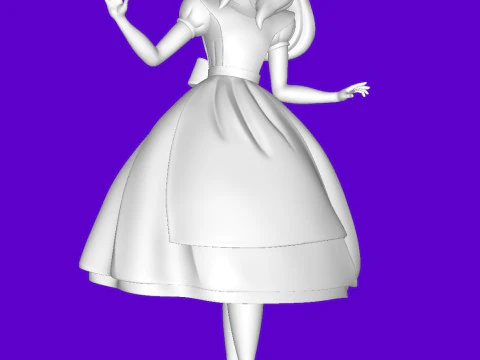 Аліса в країні чудес 3D Принт Модель