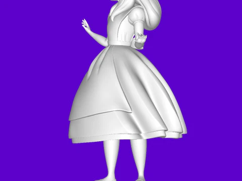 Alice in Wonderland 3D Print Model