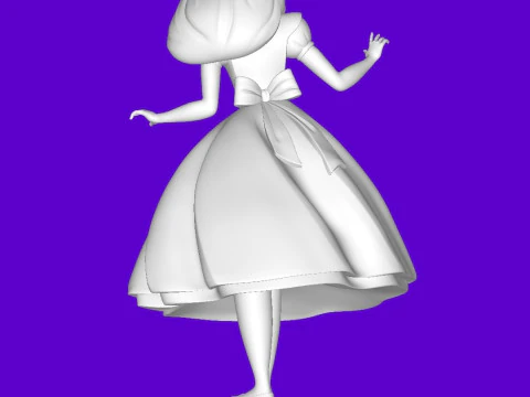 Alice in Wonderland 3D Print Model