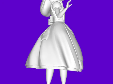 Alice in Wonderland 3D Print Model