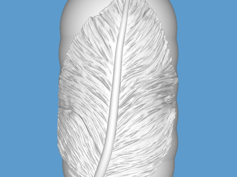 Feather Bloom Vase 3Dプリントモデル