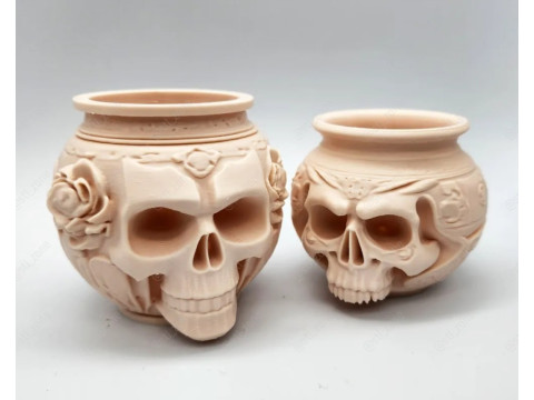 Skull Amphora 3D Print Model