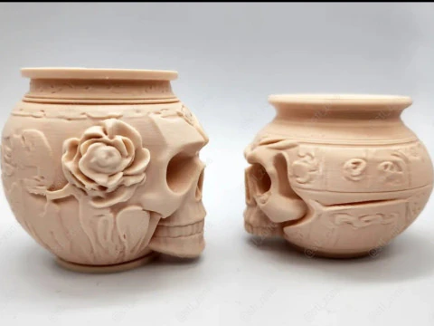 Skull Amphora 3D Print Model