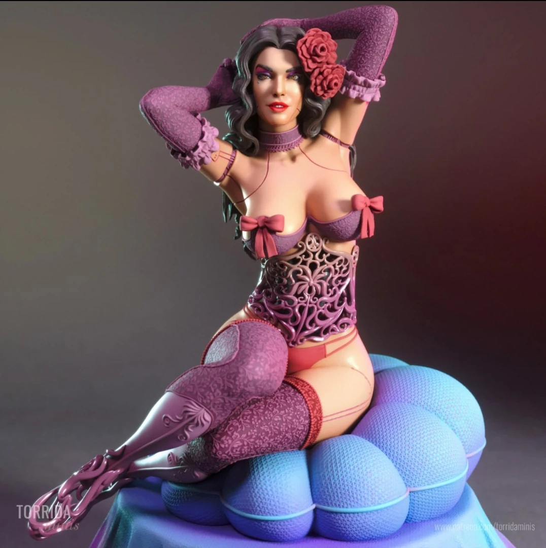 Torrida Minis - Shelley 3D Print Model .c4d .max .obj .3ds .fbx .stl .blend 