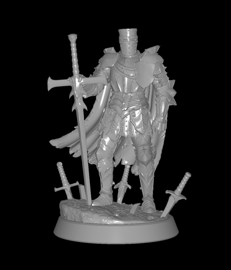 Black Knight 3Dプリントモデル .c4d .max .obj .3ds .fbx .stl .blend 