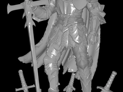 Black Knight 3D Print Model