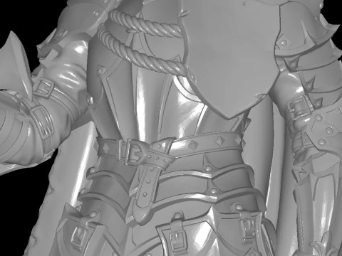 Black Knight 3D Print Model