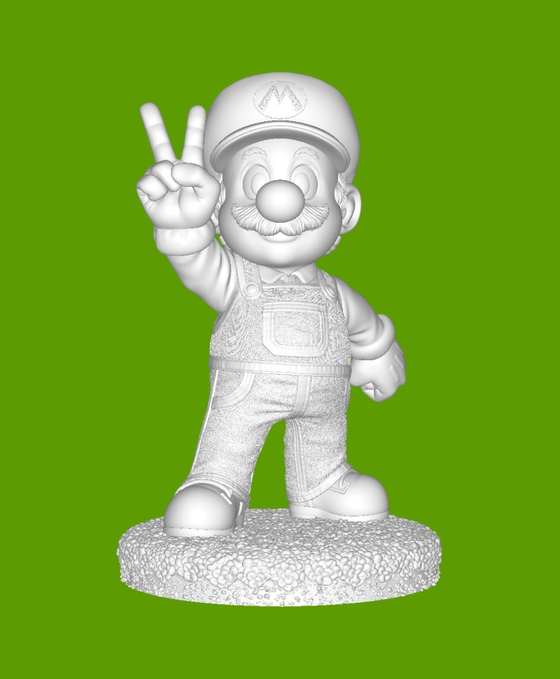 Super Mario 3D Baskı Modeli .c4d .max .obj .3ds .fbx .stl .blend 