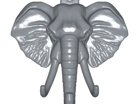 Elephant WallHook 3D-Druckmodell