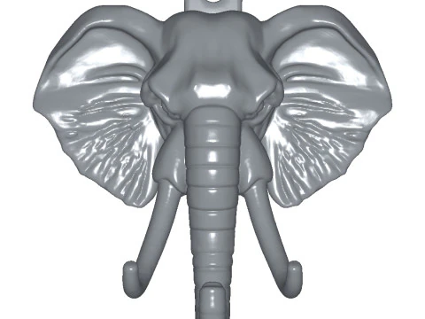 Настінний гачок у формі слона 3D Принт Модель