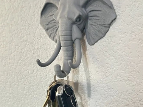Elephant WallHook 3D Принт Модель