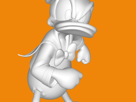 Pato Donald 3Dプリントモデル