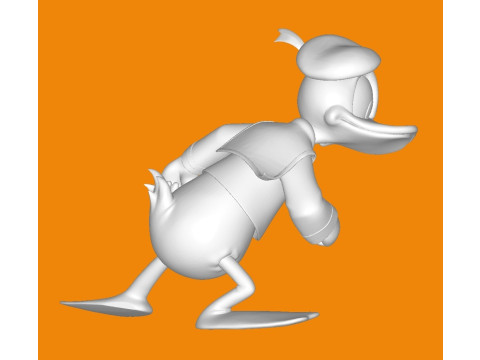 Pato Donald 3Dプリントモデル