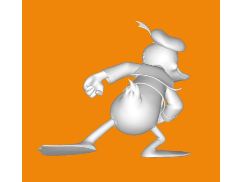 Pato Donald 3Dプリントモデル