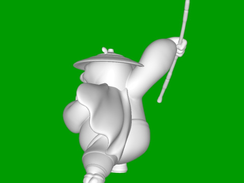 Kung-fu-panda-po-yugeshsandhi 3D 打印模型