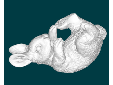 Bunny Wine Bottle Holder 3D Print Model