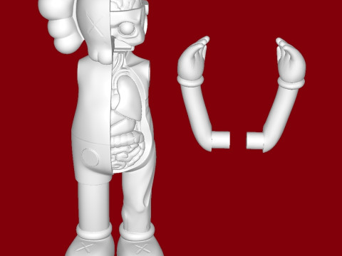 KAWS FLAYED OPEN COMPANION 3D Принт Модель
