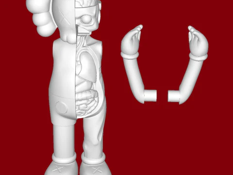 KAWS FLAYED OPEN COMPANY 3D Принт Модель