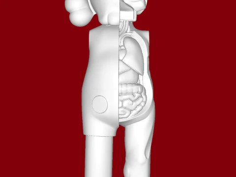 KAWS FLAYED OPEN COMPANION 3D Print Model