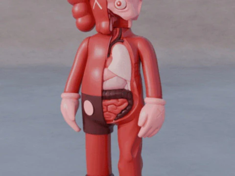 KAWS FLAYED OPEN COMPANION 3D Print Model