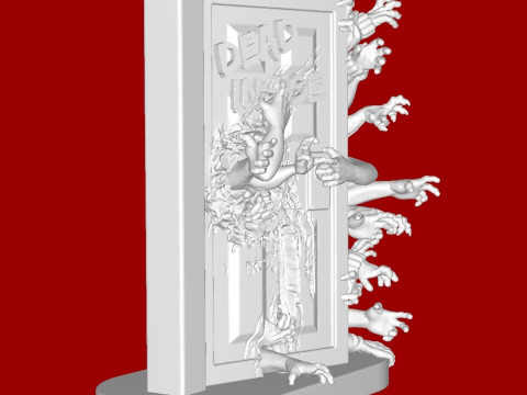 Zombified door 3D Print Model