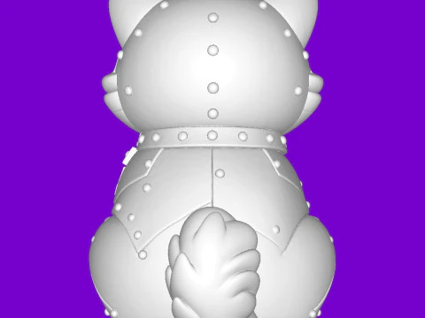 Cybrrr-cat-steampunk-sentinel 3D Print Model