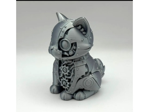 Cybrrr-cat-steampunk-sentinel 3D-Druckmodell