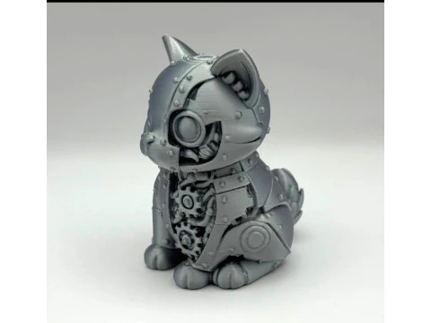 Cybrrr-cat-steampunk-sentinel 3D Print Model