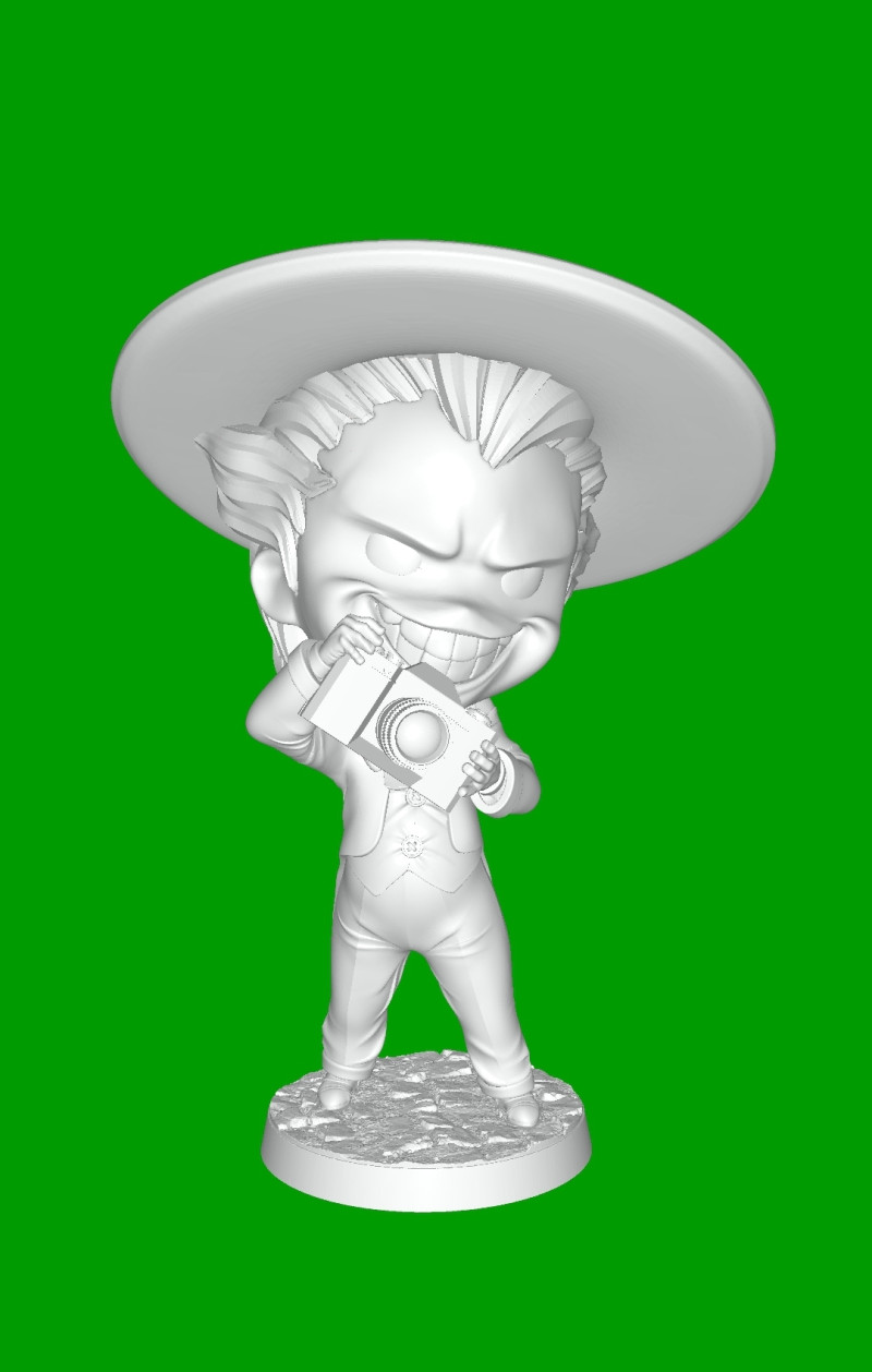 Joker 3D प्रिंट मॉडल .c4d .max .obj .3ds .fbx .stl .blend 